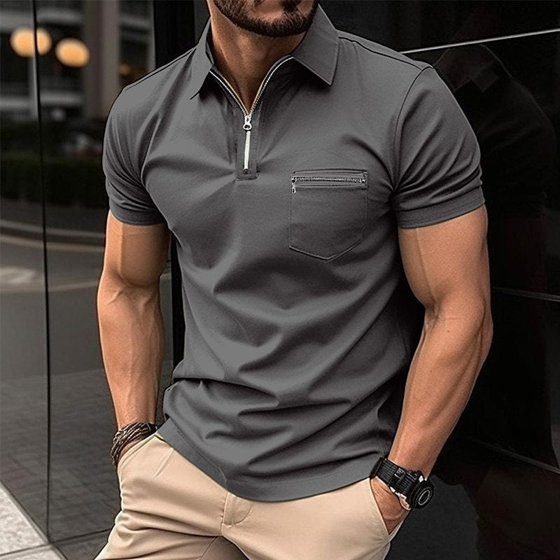 Herren Polo-Shirt Slim-Fit Elegant
