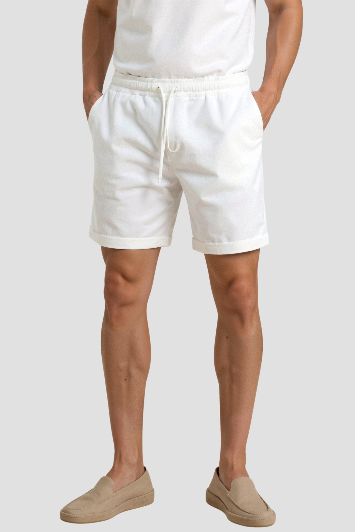 Herren Shorts Komfort Kordelzug Minimalistisch