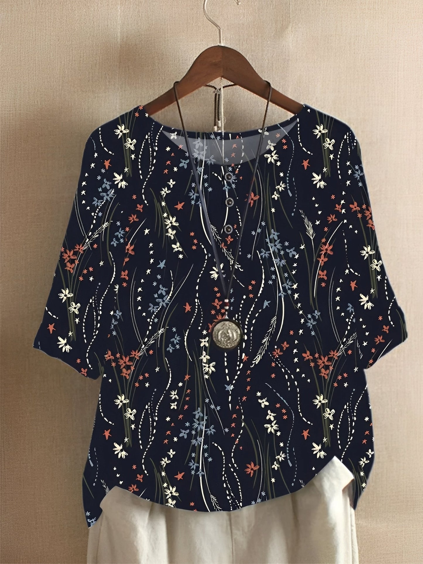 Damen Oberteil Lockeres Design Modern