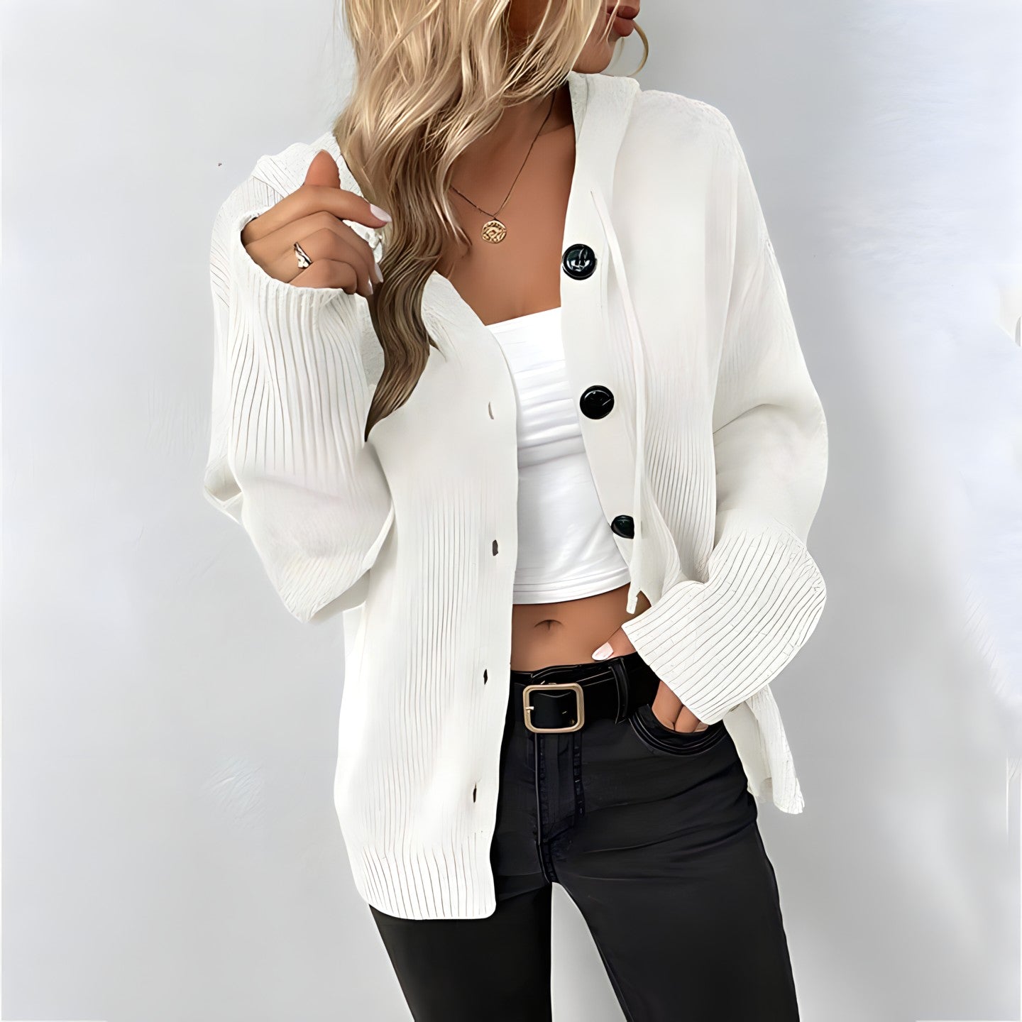 Damen Strickjacke Elegantes Modell Modern