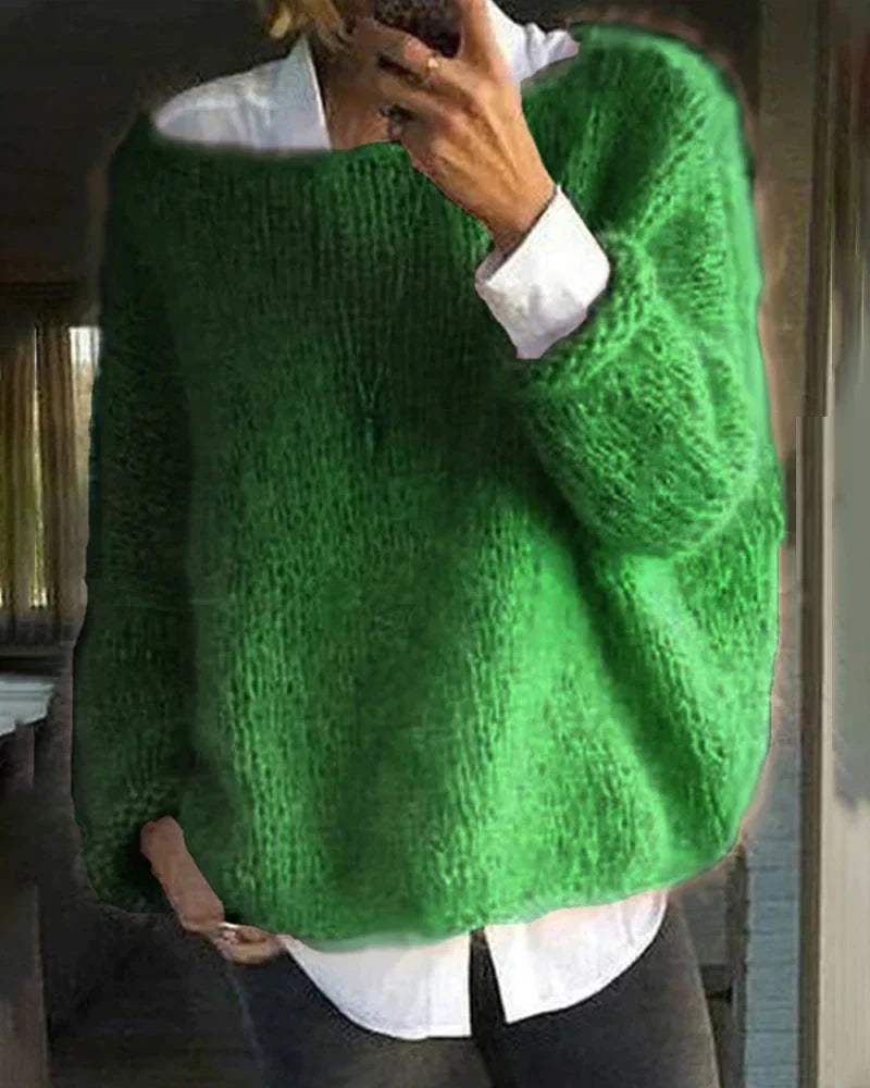Damen Zeitlos Warme Winterpullover