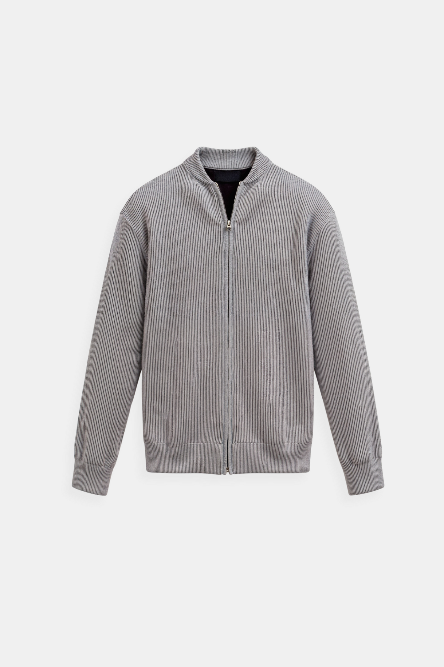Damen Strickjacke Slim Fit Reißverschluss Modern