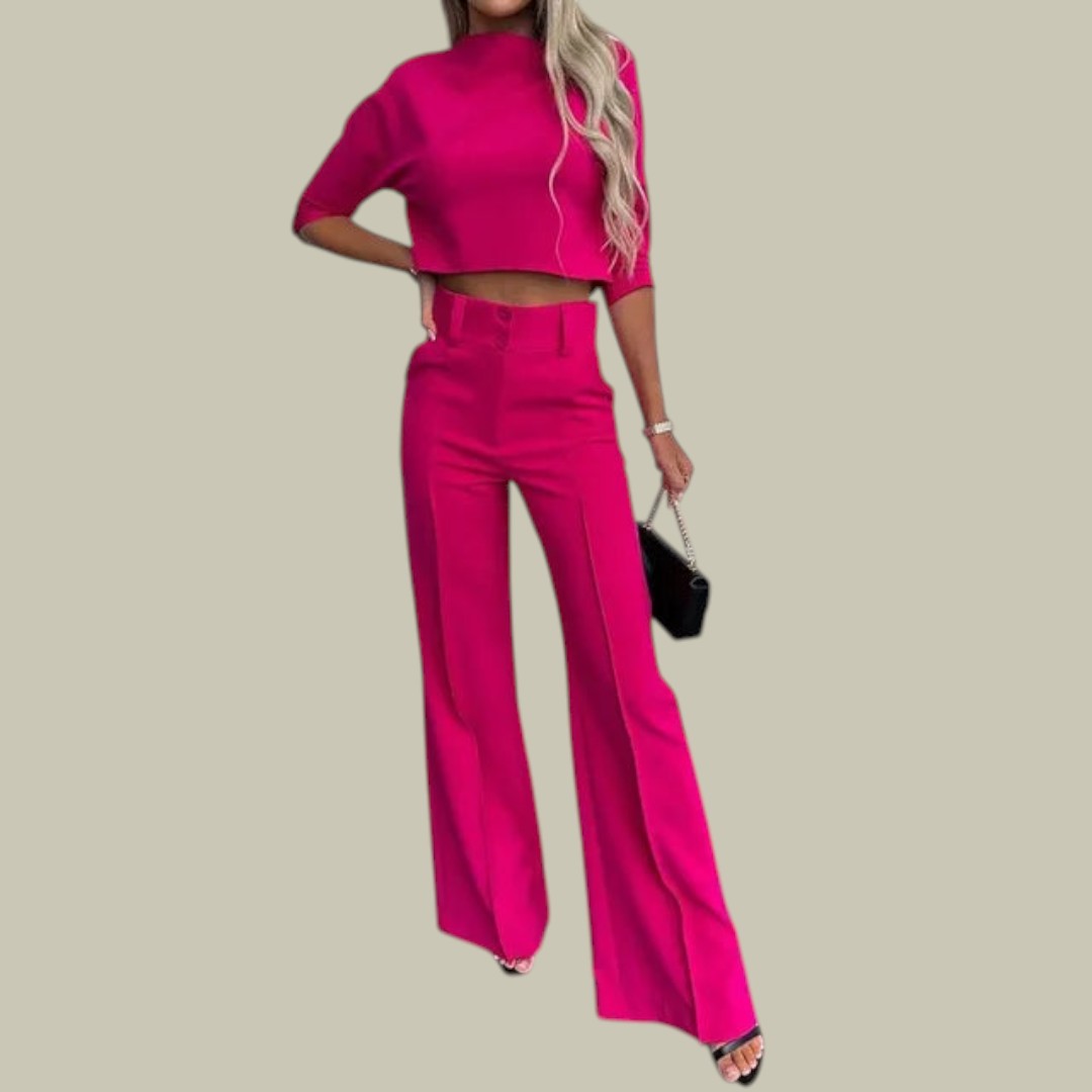 Damen Zweiteiler Stilvoll Elegantes Outfit