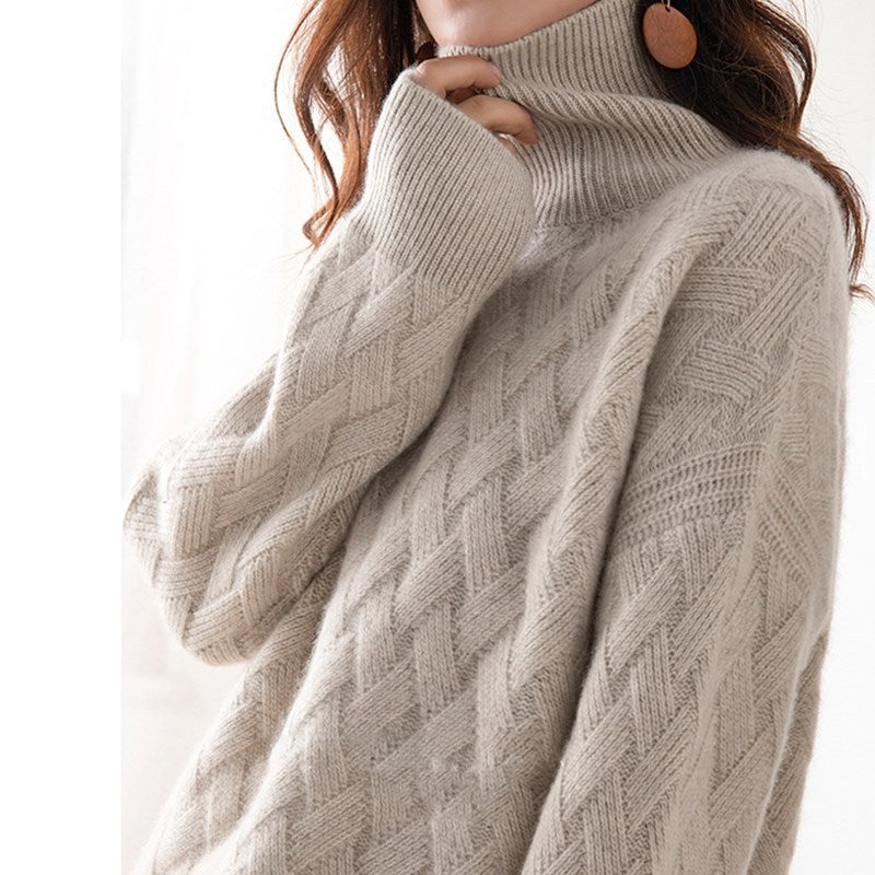 Damen Rollkragenpullover Leicht Modern Frühjahr