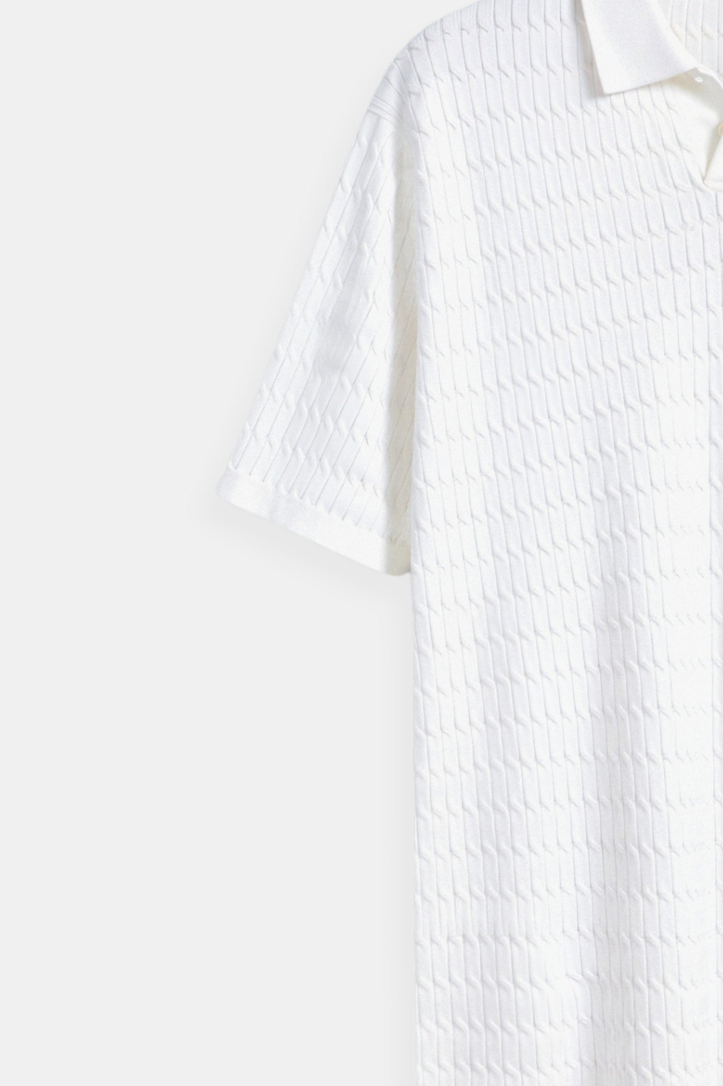 es Herren Poloshirt Strickoptik