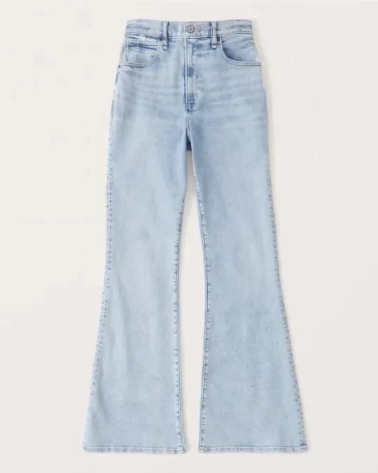 Damen Highwaist Jeans Flared Stilvoll