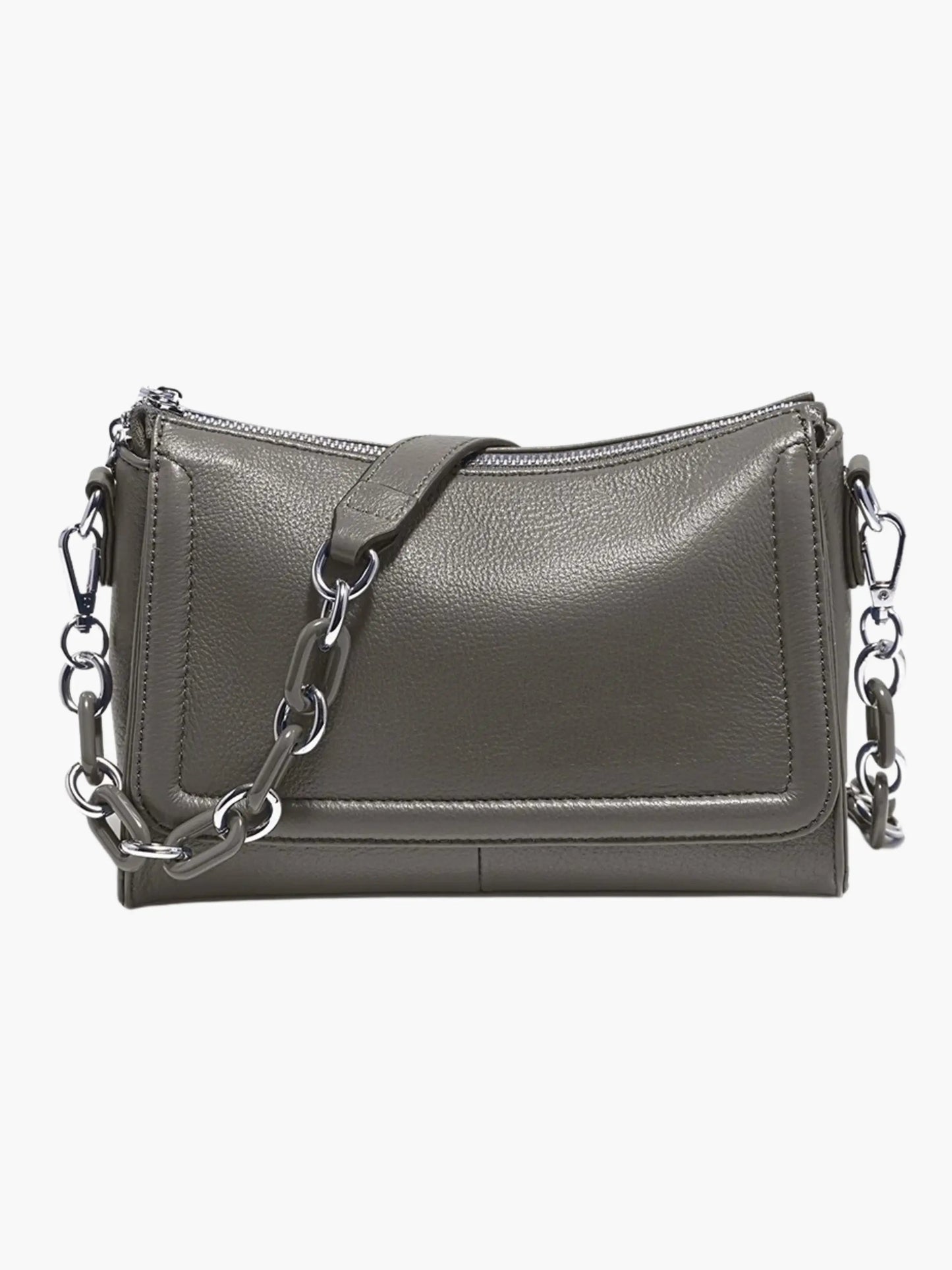 e Damen Lederschultertasche Elegantes Design