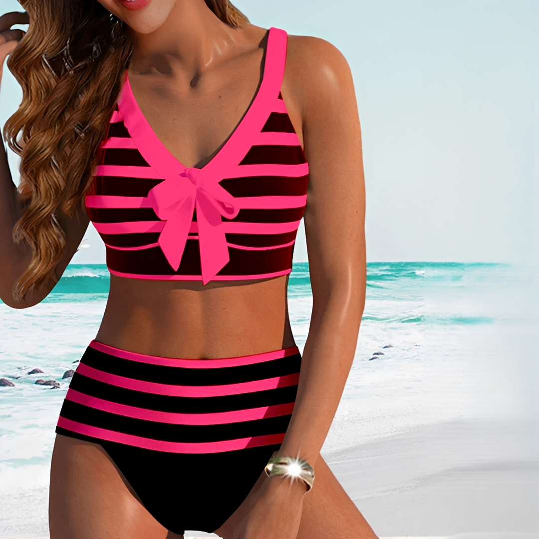 Damen Bikini-Set Gestreift - Sommer