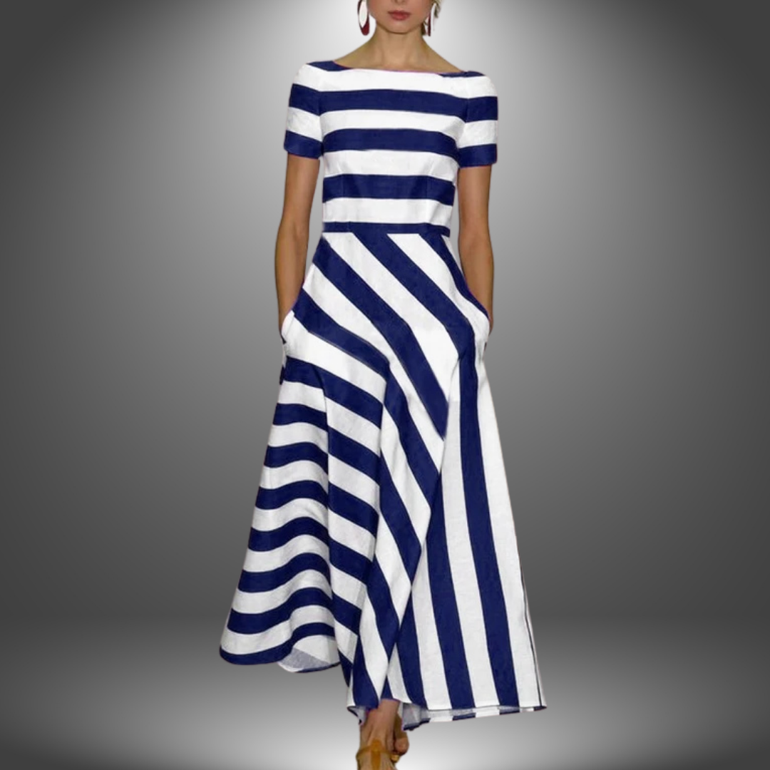 Damen Maxi-Kleid A-Linie Elegant Lang