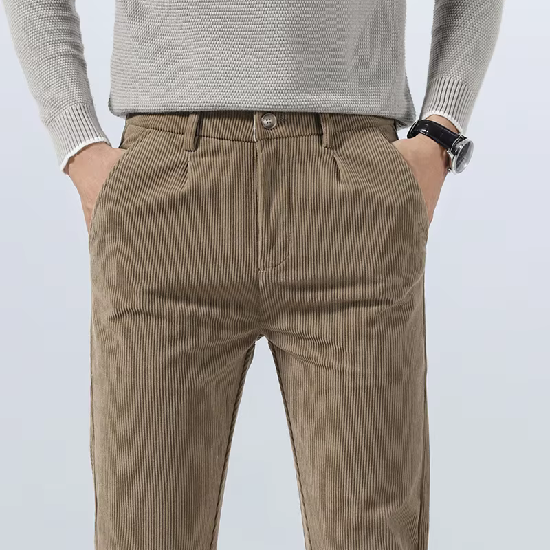 Herren Chinohose Khaki Modern