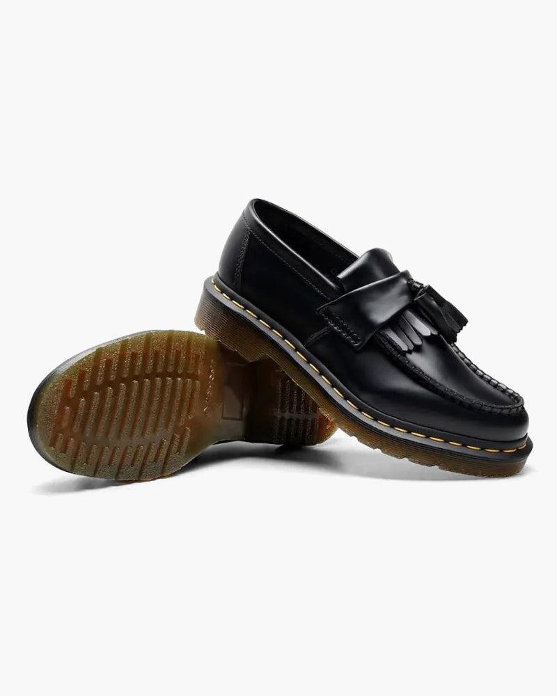 Herren Loafer Schuhe Leder Quasten Elegant