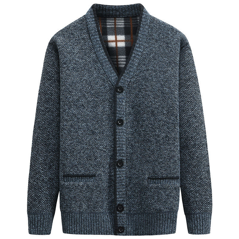 Herren Strickjacke Baumwolle Elegantes Design