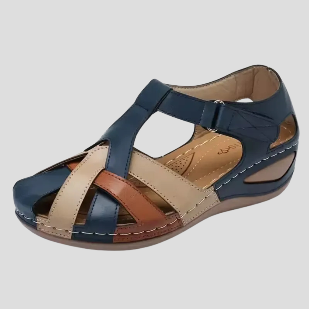 Damen Sandalen Leder Fußbett Arch Support