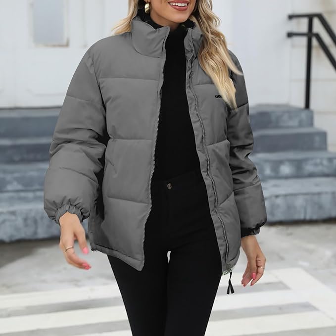 Damen Winterjacke Warm Gefüttert Kuschelig