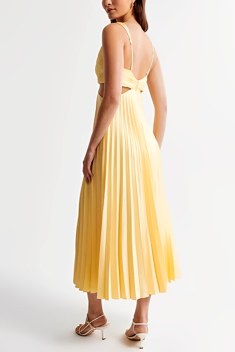 Damen Abendkleid Elegantes Plissé Kleid Formal