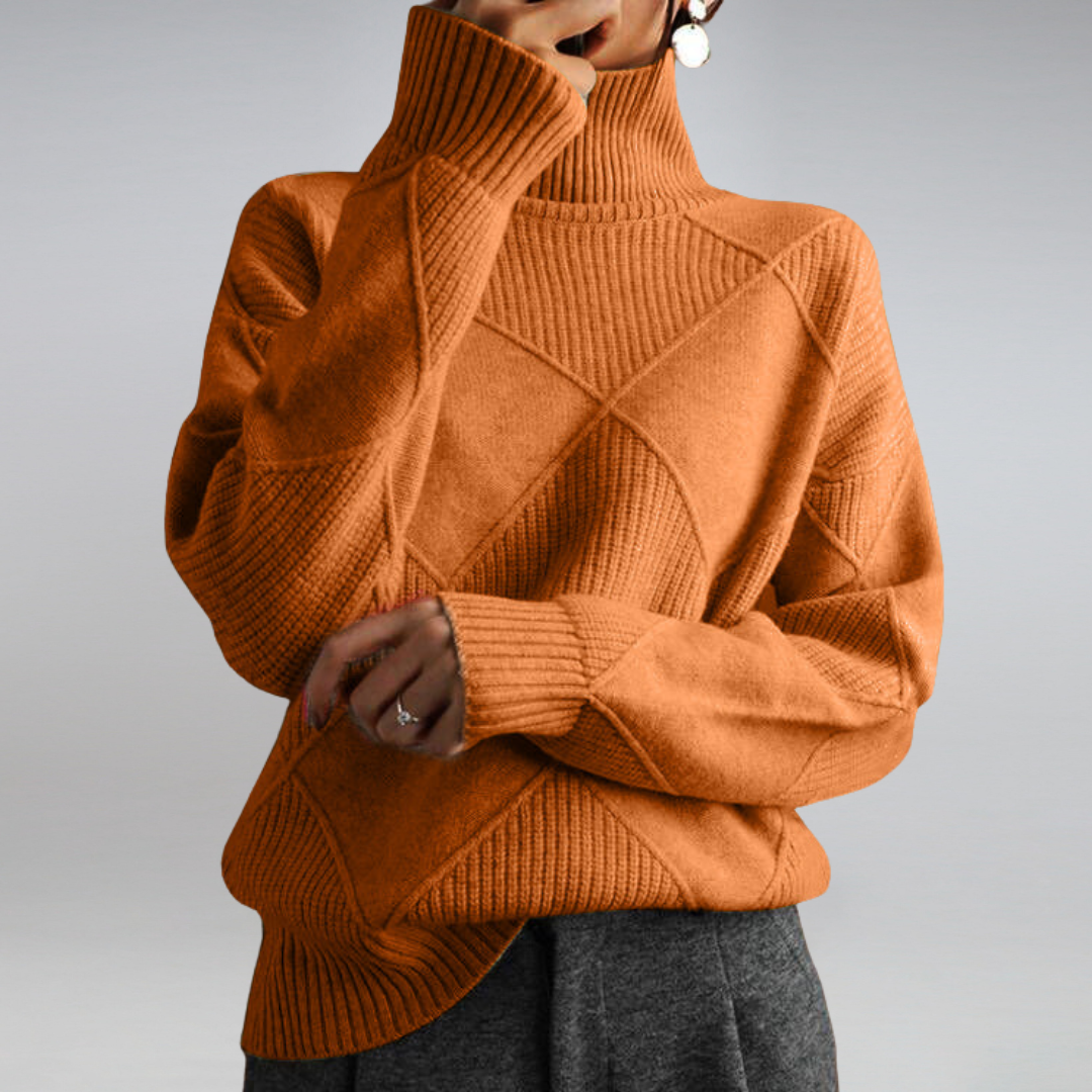 Damen Rollkragenpullover Kaschmir Weich Soft