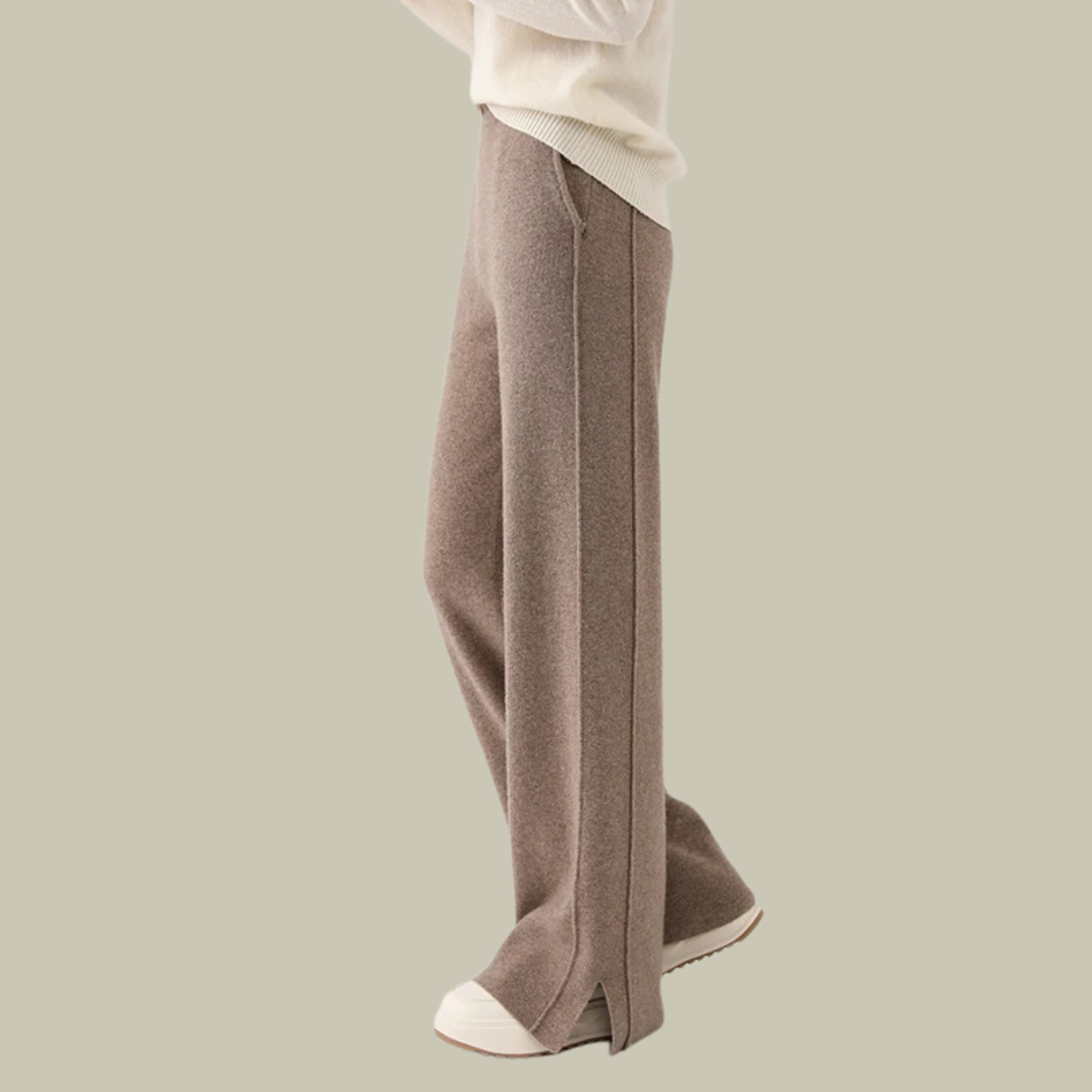 Damen Strickhose Locker Geschnitten Bequem