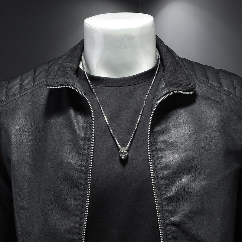 Herren Lederjacke Lederschutzjacke