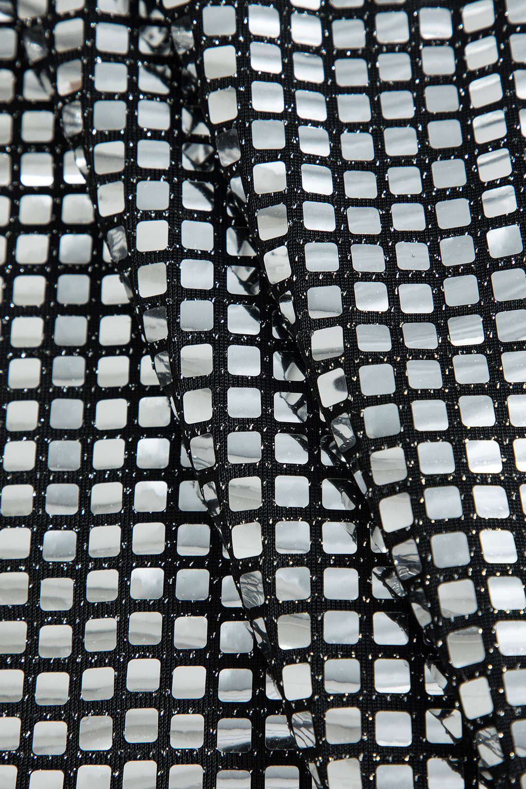 Damen Minirock Glitzer Netz-Design Kurzrock