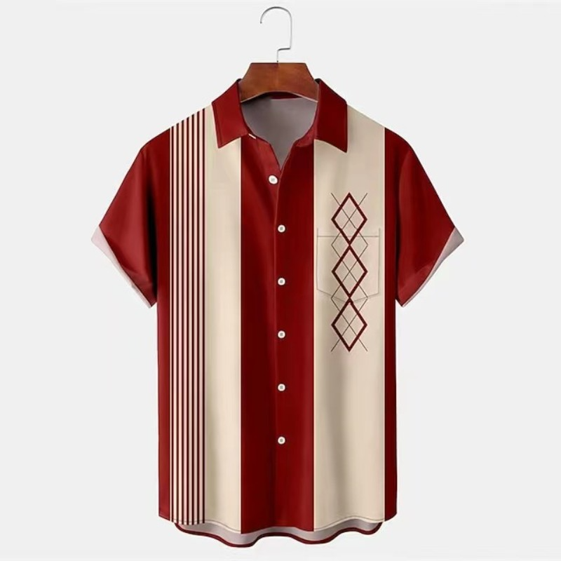 Herren Freizeithemd Modernes Designerhemd
