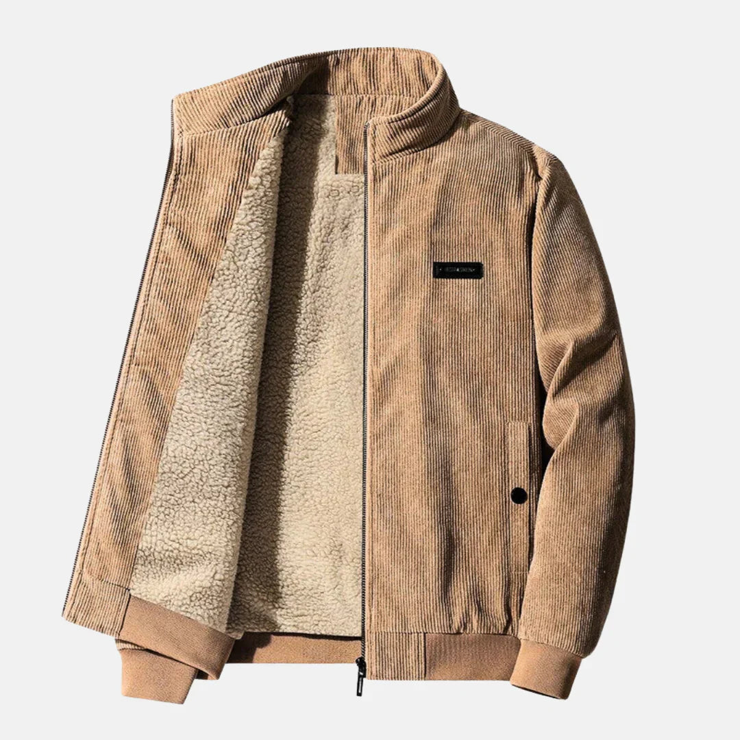 Herren Lederjacke Retro Stil Lässig