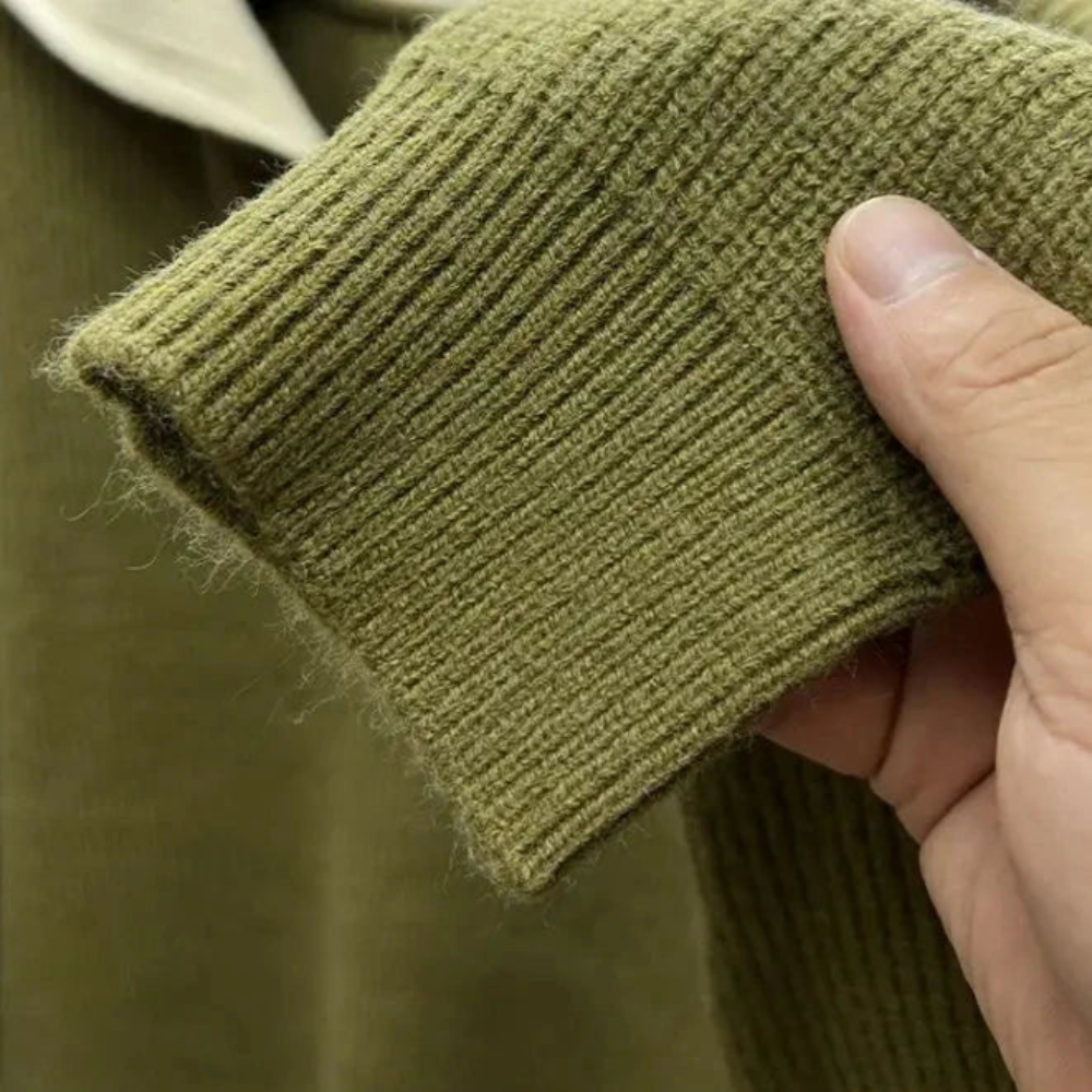 Herren Pullover Stehkragen Reißverschluss Sportlich
