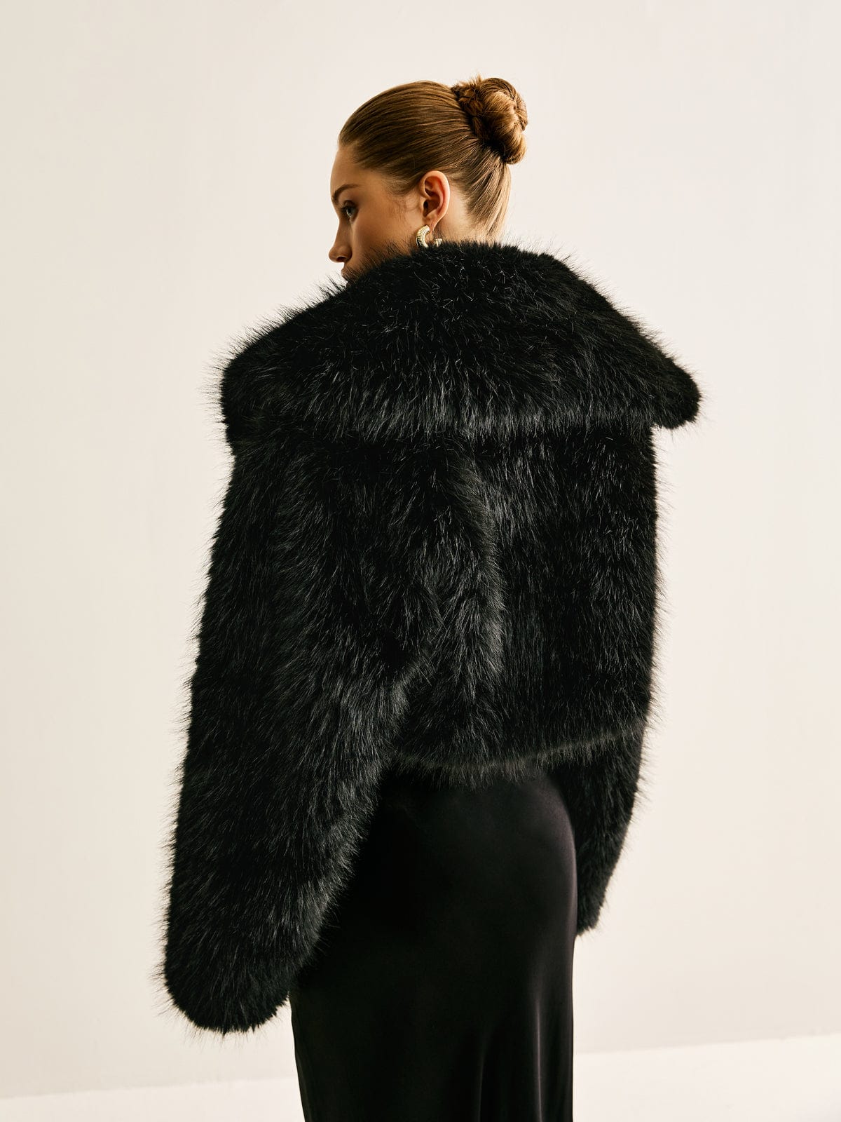 Damen Kunstpelzmantel Warm Winter