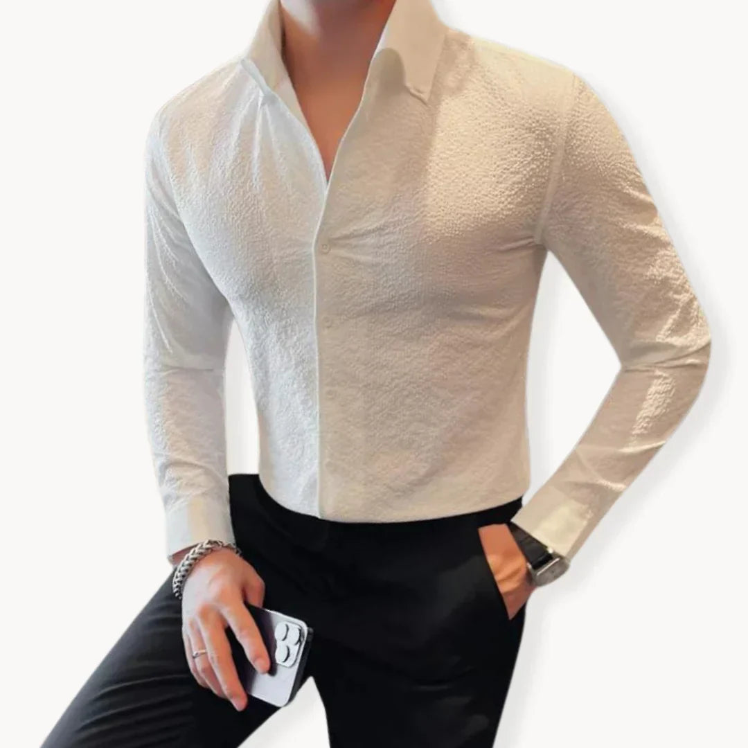 Herren Hemd Klassisch Elegantes Baumwolle
