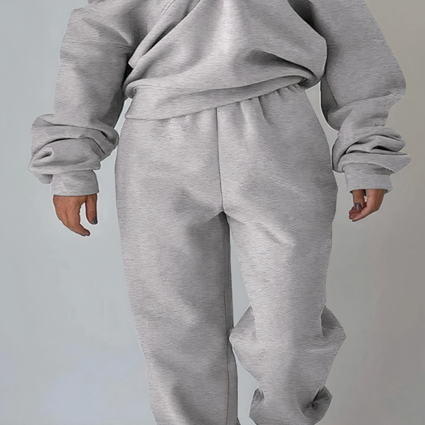 Damen Trainingsanzug 2er Set Hochtaillig Bequem Sportlich
