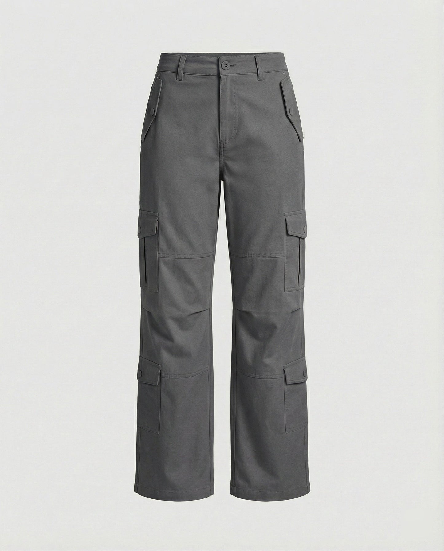 Damen Wide-Legg-Hose Hochtaillierte Asymmetrisch Modern