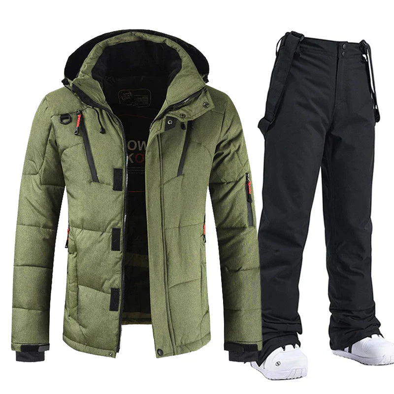 Herren Skianzug Wasserdicht Winddicht Jacke und Hose