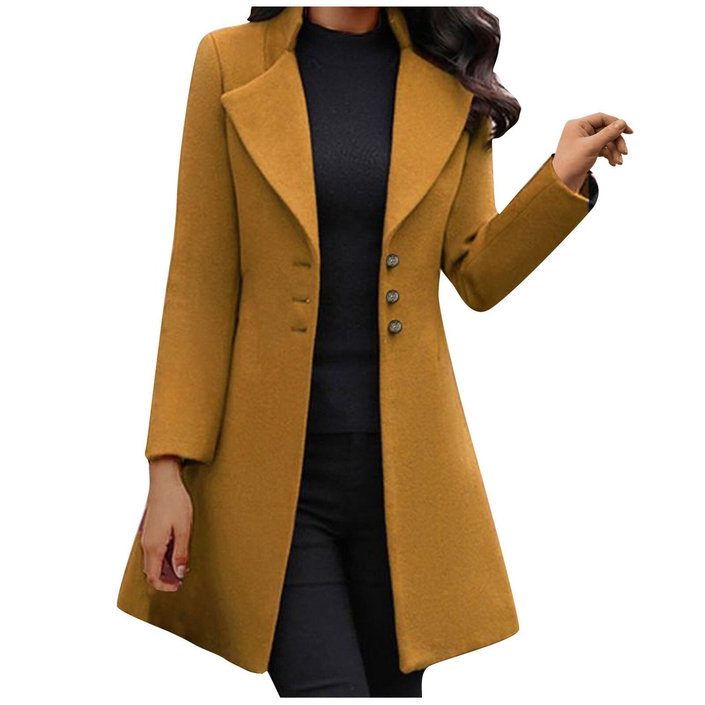Damen Mantel Lange Modern
