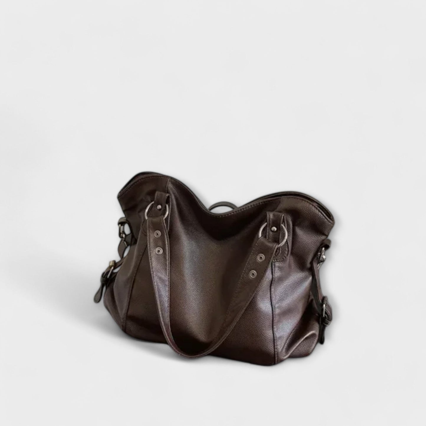 Damen Schultertasche Leder Schlank