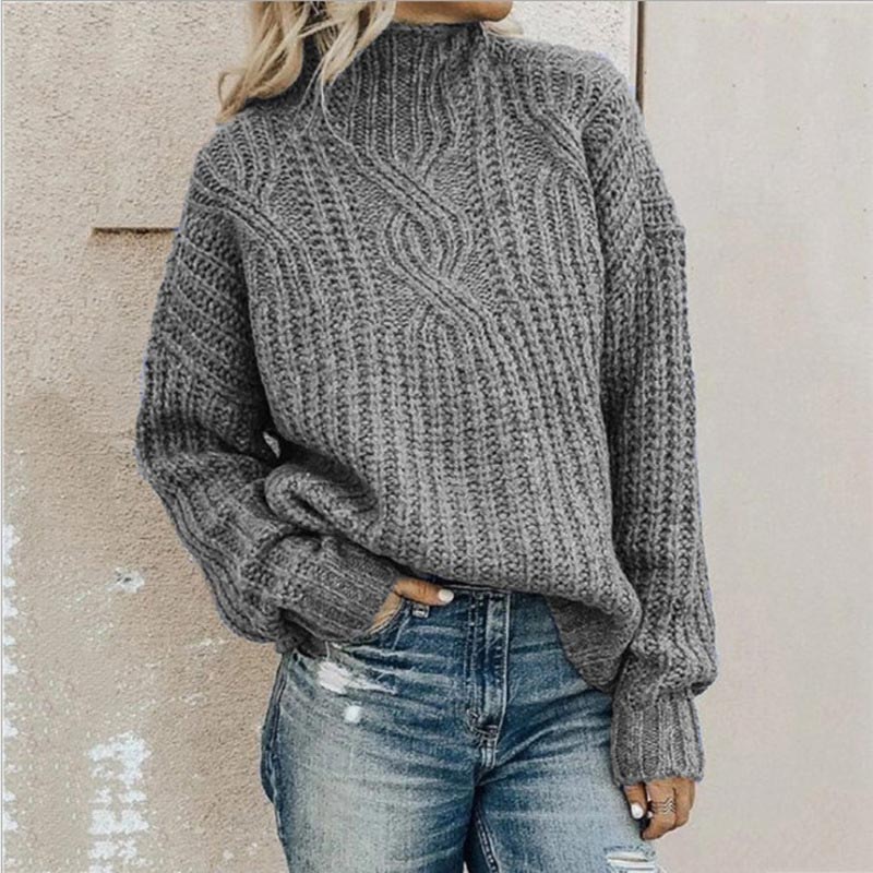Mareva Damen Strickpullover Grau