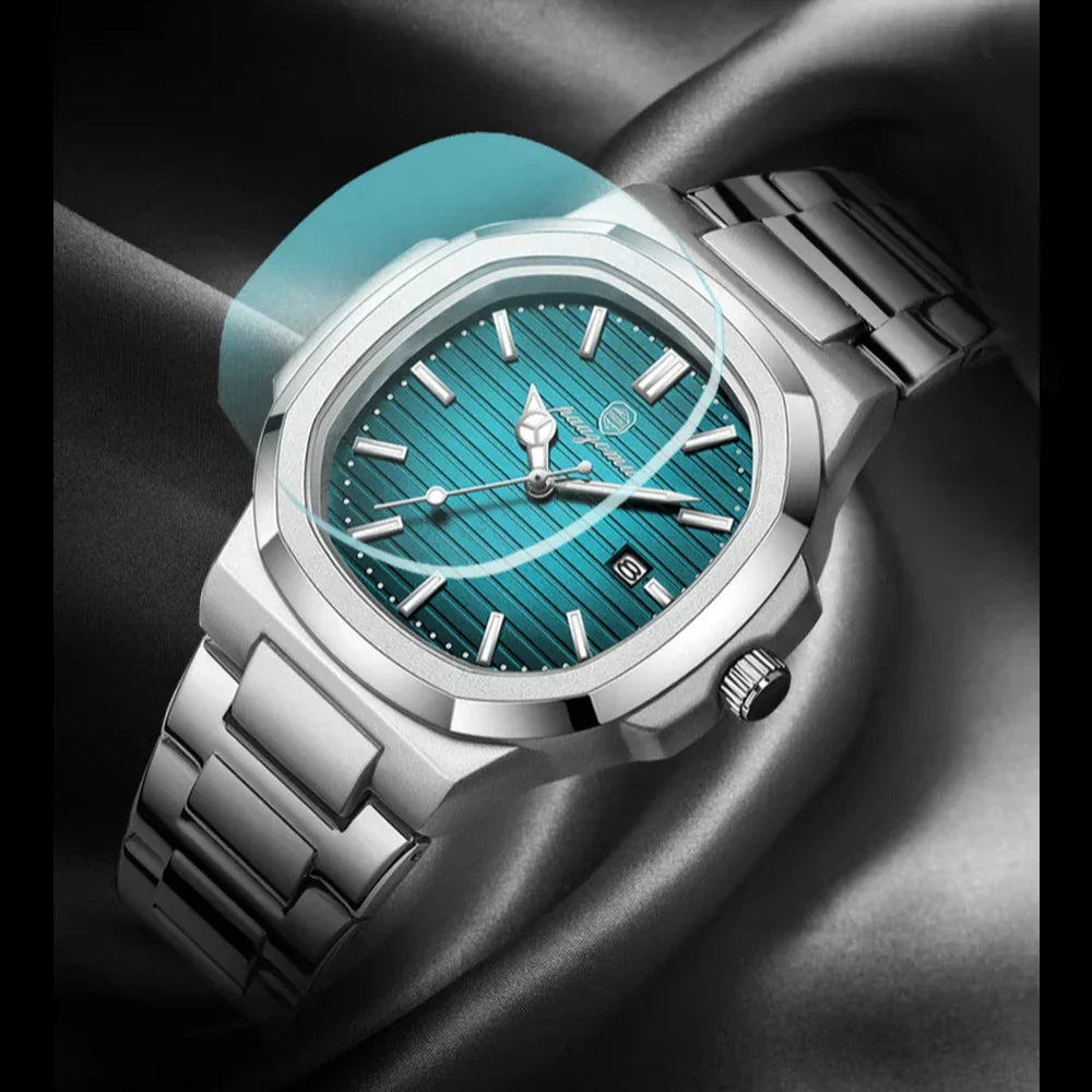 Herren Edelstahl Armbanduhr Slim Elegant