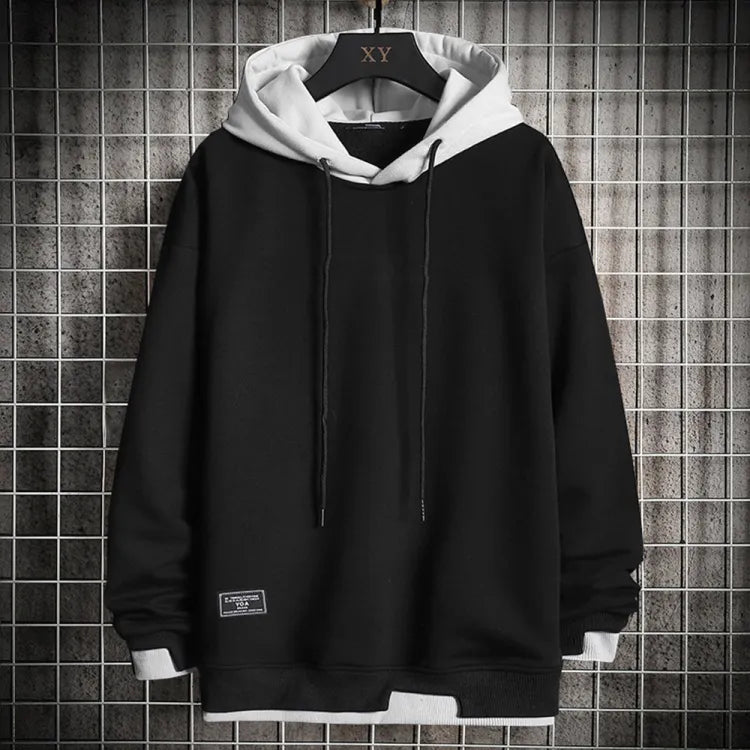 Herren Hoodie Pullover Zwei-Tönig Freizeitstyle