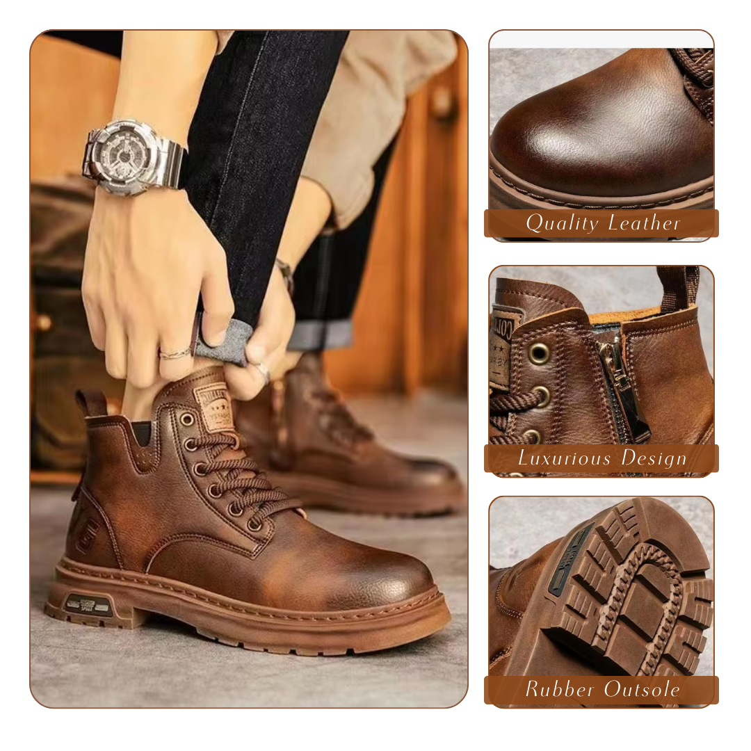 Herren Schnürstiefel Robust Wasserfest