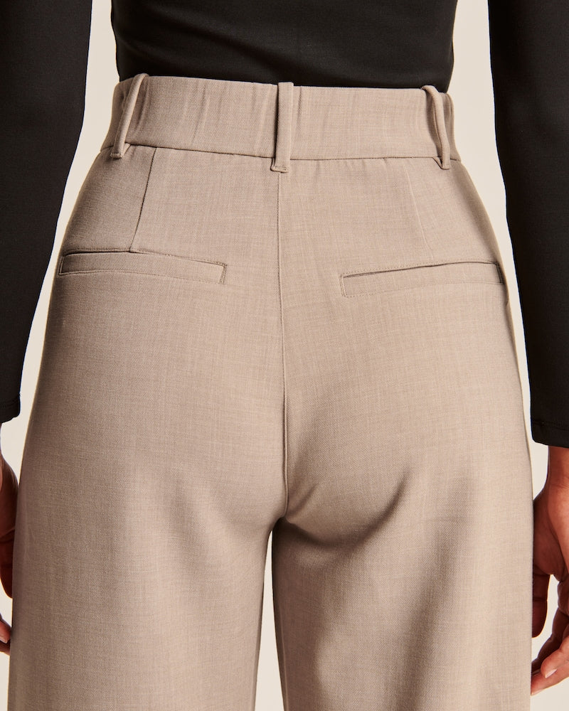 Damen Wide-Leg-Hose Elegante Stretch