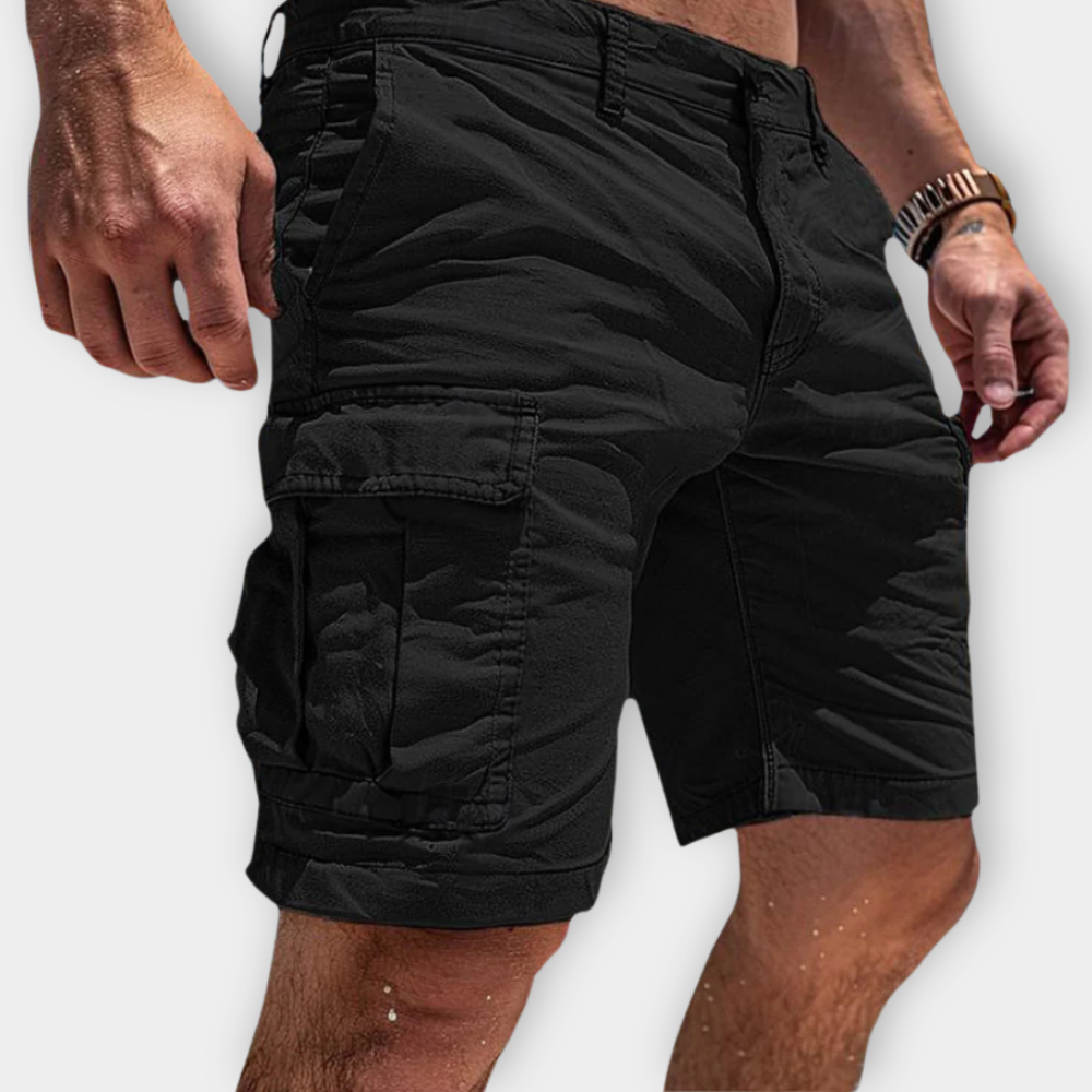 Herren Cargo Shorts Bequem Mit Seitentaschen