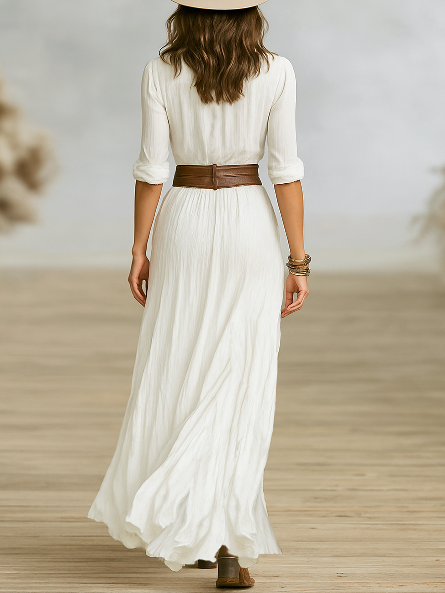 Damen Maxikleid Elegant Lang
