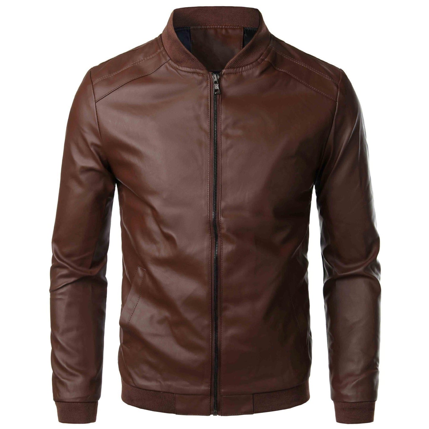 Herren Lederjacke Bomber Modern