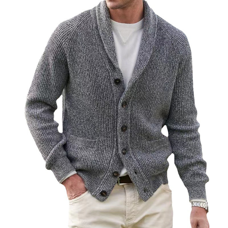 Herren Cardigan Warm aus Strickstoff Bequem