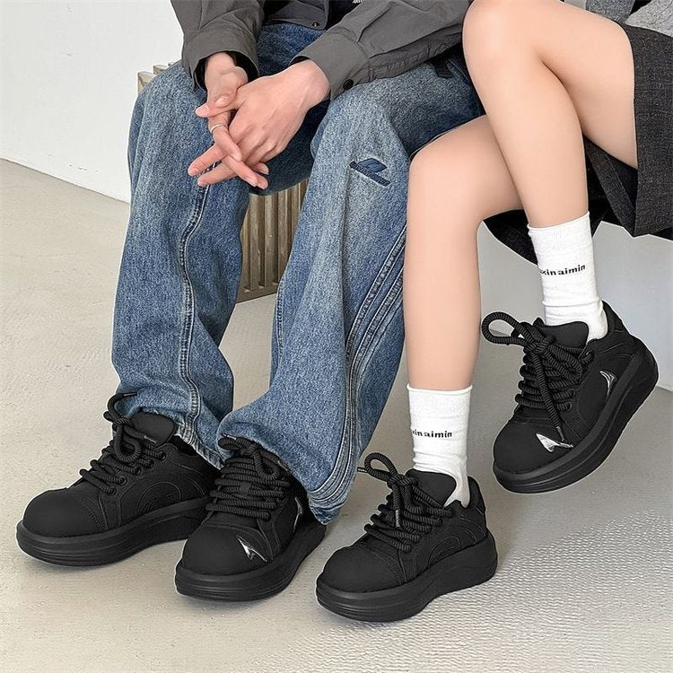 Damen Sneaker Hochmodisch Dicksohlige Dekoriert