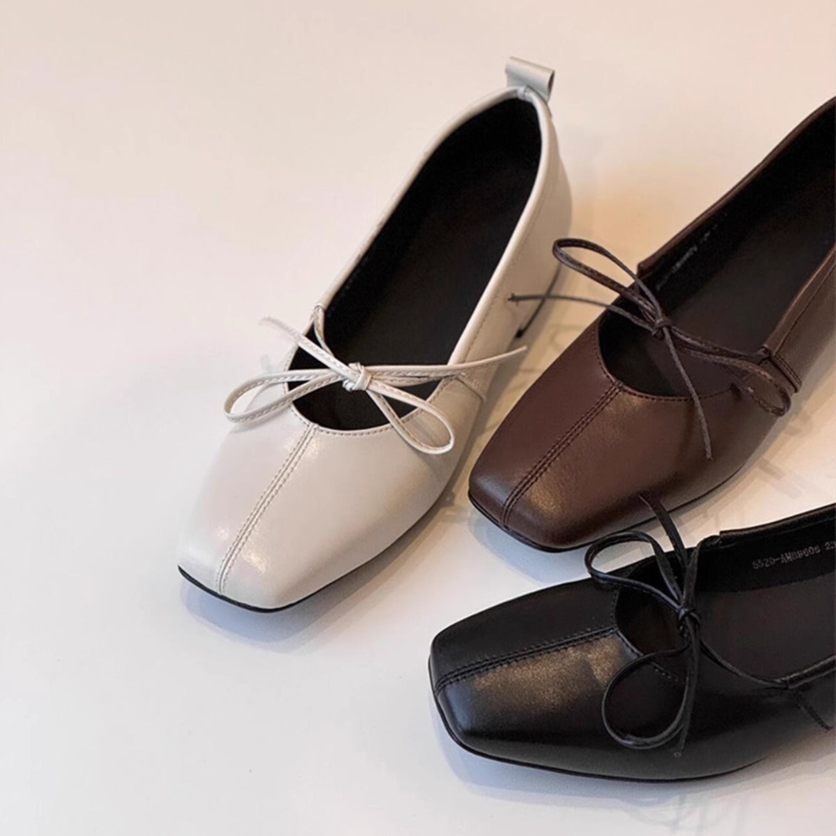 Damen Ballerinas Schnürung Elegant Bequem