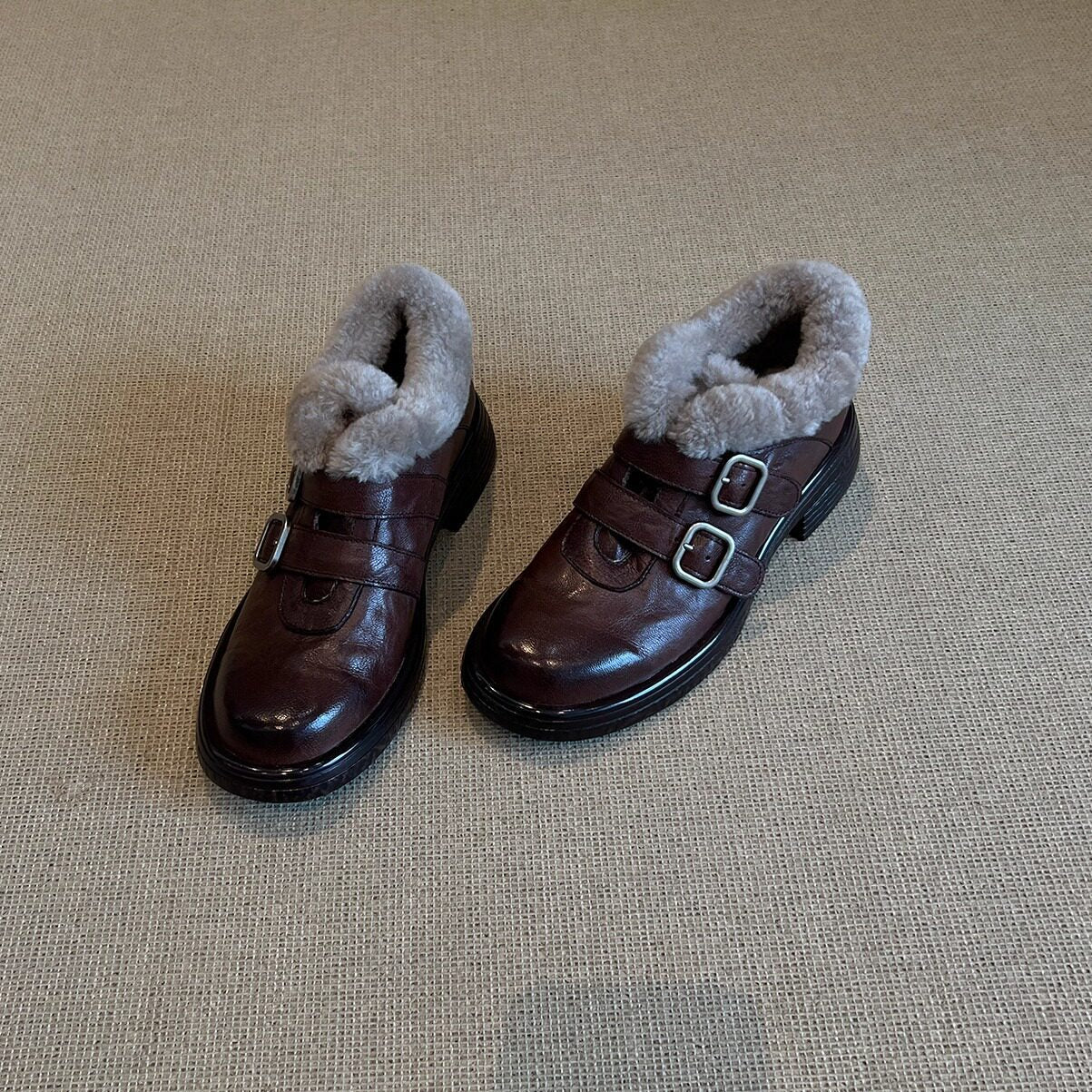 Damen Stiefeletten Gefüttert Schnürsenkel