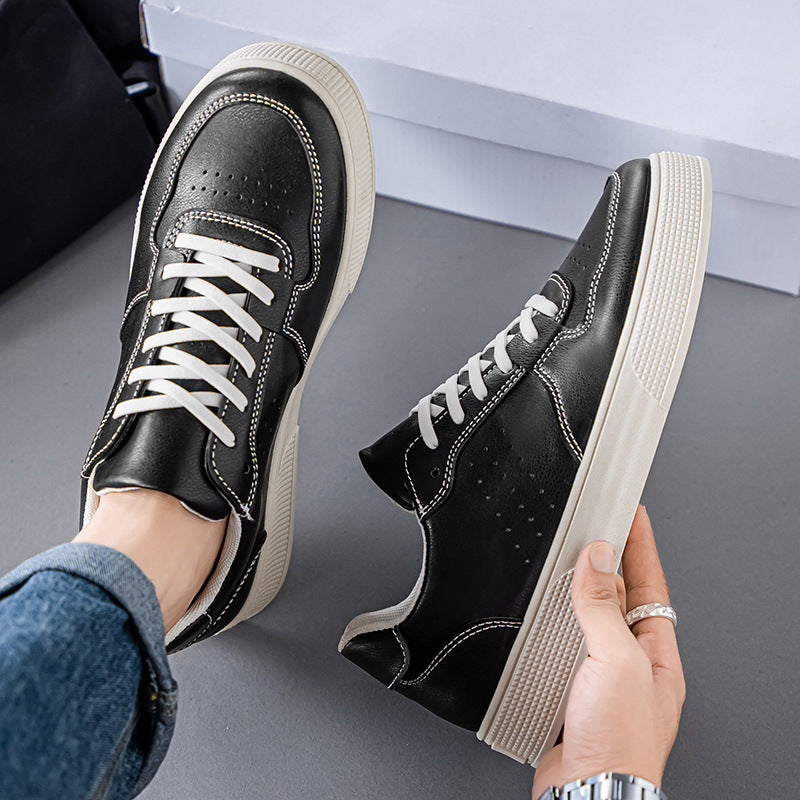Damen Sneaker Leder Rutschfest Bequem