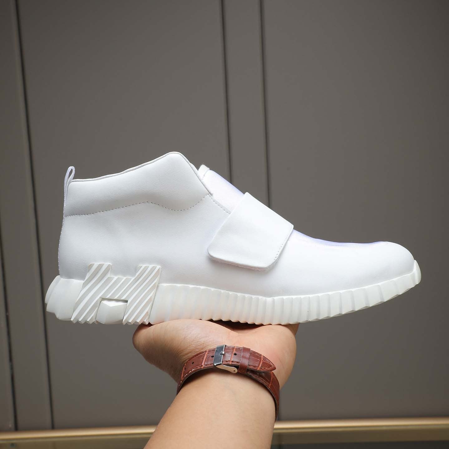 Damen Sneaker Sportlich Slip-On Breite Passform