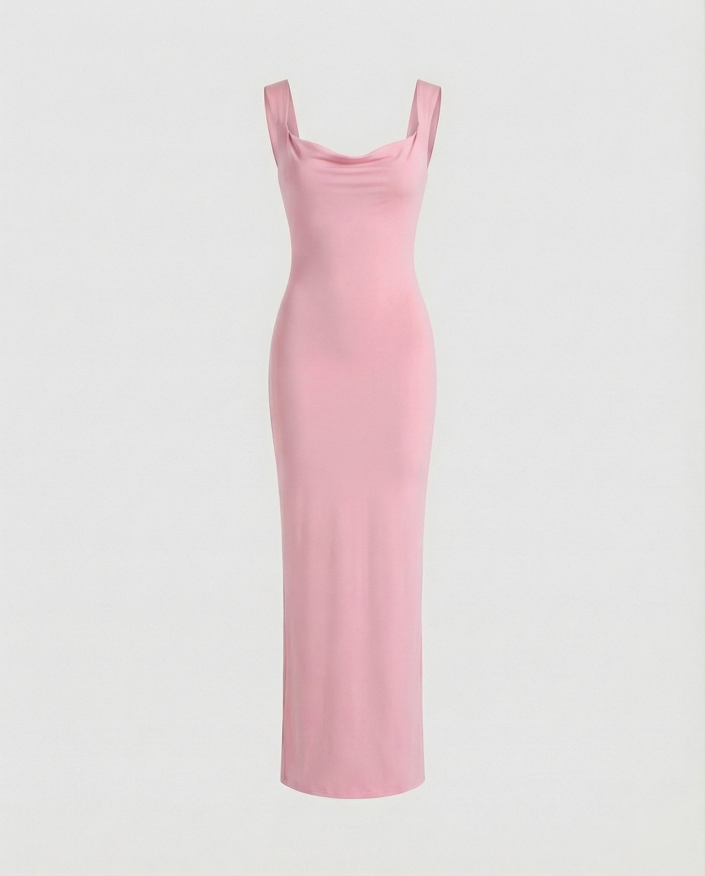 Elegantes Damen Abendkleid Lang Figurformend Tiefes Dekolleté
