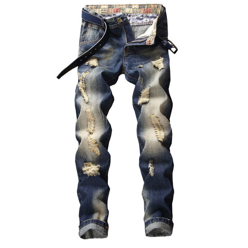 Herren Ripped Jeans Lässig Trendy