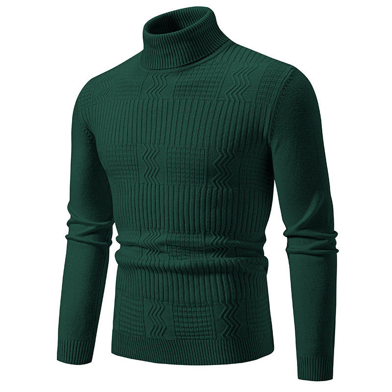 Herren Rollkragenpullover Modernes Strickdesign Elegantes Design
